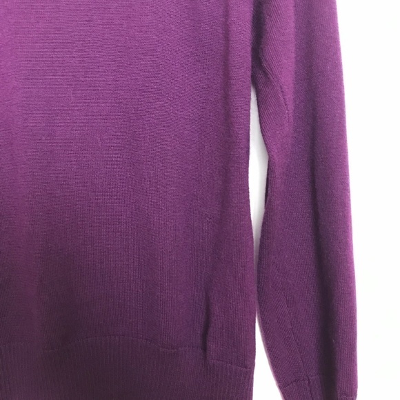 Calvin Klein purple boat neck wool/acrylic sweater - Picture 7 of 8